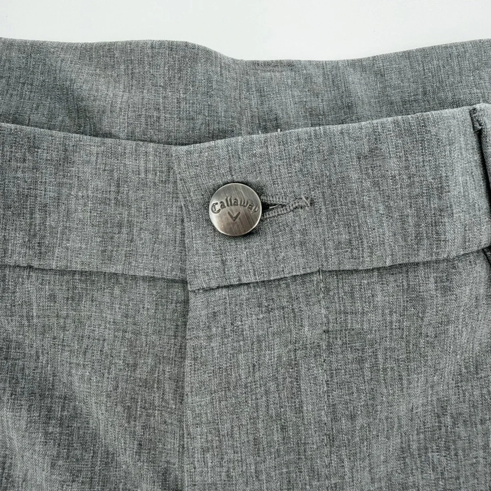 Callaway Mens Heather Gray Golf Shorts Stretch Performance Size 34‎
